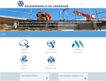 Tablet Screenshot of baugewerbeverband.de